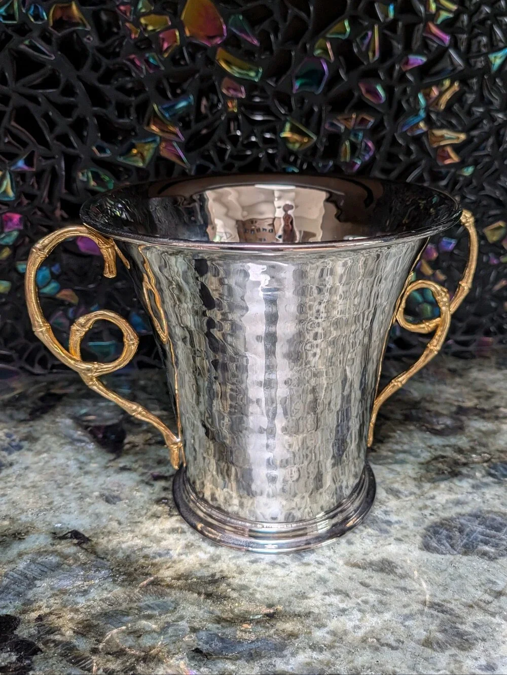 L'OBJET evoca champagne bucket wine chiller 24k gold